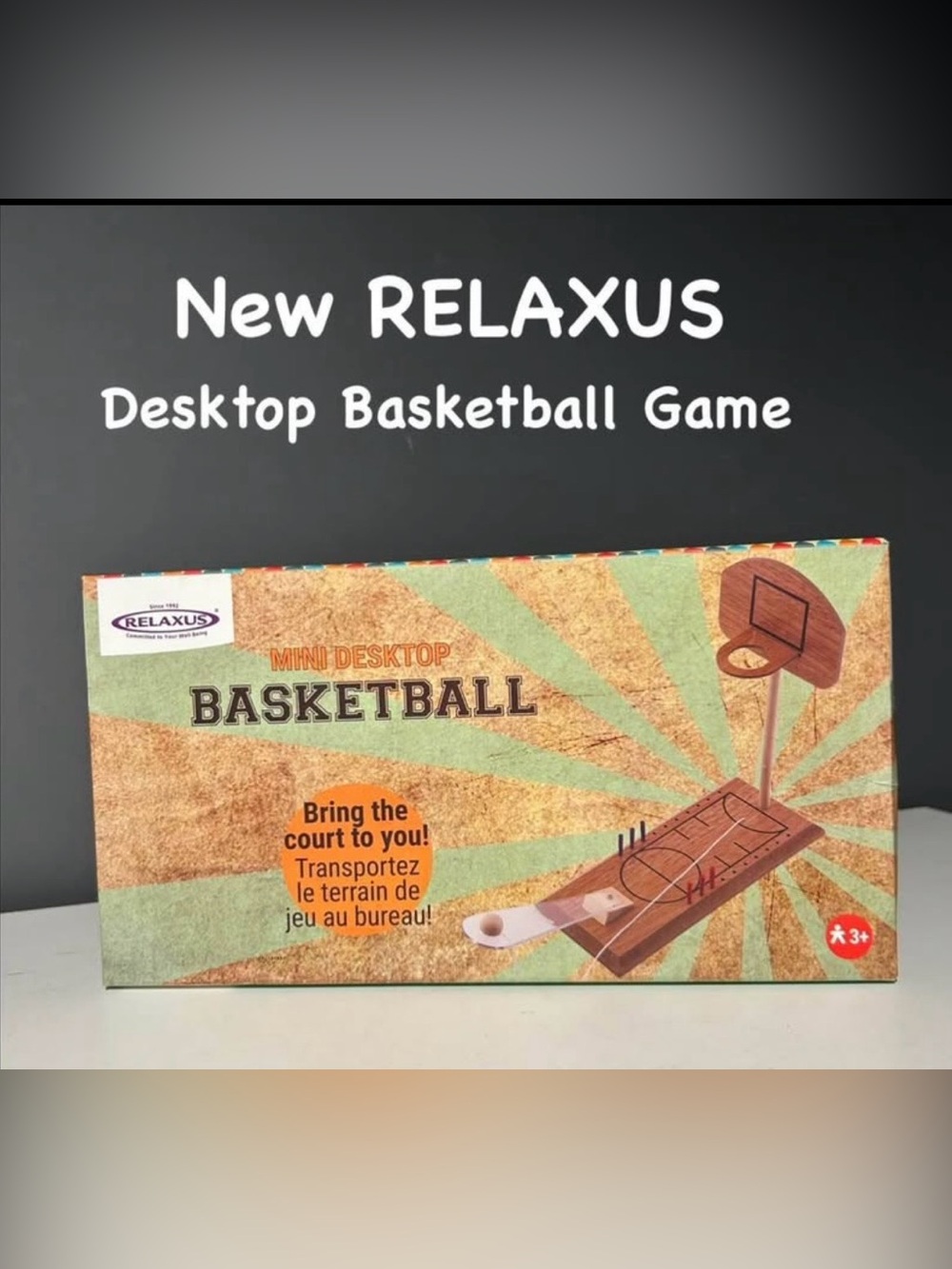 Mini Desktop Basketball Game - Brown